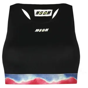 Облегающий топ Msgm, черный