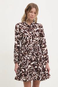 Льняное платье Answear.Lab, коричневый