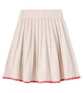 Синенна юбка из шерстяной смеси с вязкой Bebe Organic, Natural Knit Aw25