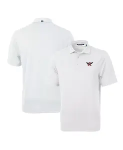 Мужская поло с логотипом команды Auburn Tigers Virtue Eco Pique Cutter & Buck, белый