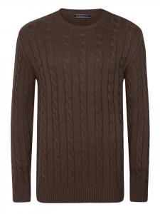 свитер коричневой вязки Felix Hardy