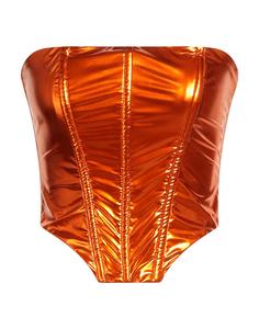 Топ Patrizia Pepe, оранжевый