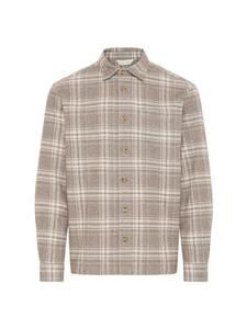 Casual Friday Рубашка на пуговицах 'CFLotus' в коричневом цвете, Regular fit