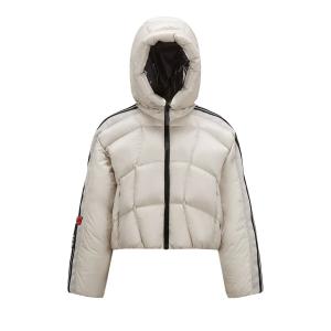 Короткий пуховик Moncler x adidas Fusine, цвет Белый