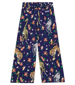 Брюки с принтом Kenzo, разноцветный