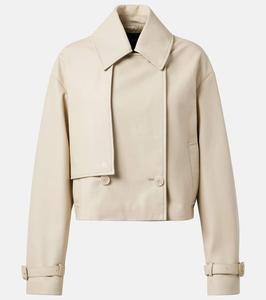 Короткая кожаная куртка Joseph, Affogato