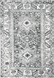 Ковер SAFAVIEH, 69 x 122 см, коллекции Vintage Hamadan - Grey & Ivory, медальонный дизайн, без линьки и простой в уходе, идеален для помещений с высокой проходимостью: прихожая, гостиная, спальня (VTH211G)