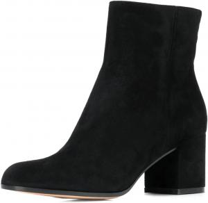 Женские закрытые ботильоны Miss Left с круглым носком, боковыми молниями, средним массивным каблуком, однотонные короткие осенние ботинки, обувь для официального делового стиля, размер 4-16 US, Black