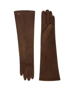 Кожаные перчатки Afidee Max Mara, коричневый