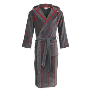 Мужской халат 530300, 1 шт., длинная модель Carl Ross, графит