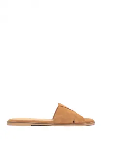 Замшевые комфортные мюли Kazar, коричневый