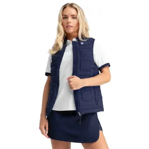 Женский утепленный жилет для гольфа Royal-W Siroko, темно-синий