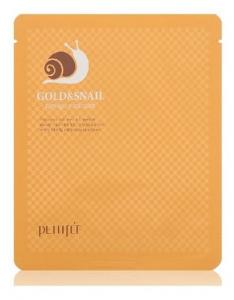 Гидрогелевая осветляющая и укрепляющая маска, 30 г Petitfee, Gold & Snail