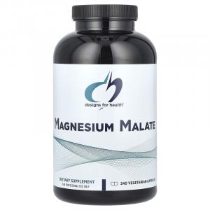 Designs For Health, Magnesium Malate, 360 mg, 240 Vegetarian Capsules (180 mg per Capsule)