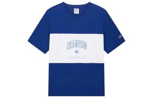 Футболка с короткими рукавами унисекс Европейская версия Champion, темно-синий