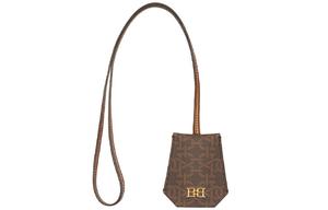 BALLY Ключница из полиуретана унисекс коричневая