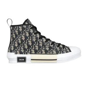 Кроссовки Dior B23 High Dior Oblique -Black Beige, кремовый