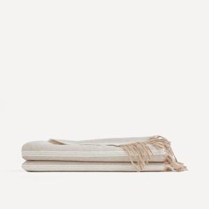 Декоративное одеяло Анна из альпаки El Corte Inglés, бежевый