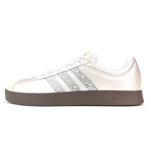 Vl court 2.0 diamond light journey износостойкие и легкие низкие кроссовки для скейтбординга unisex beige Adidas, бежевый