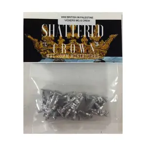 Викерс MG и команда, WWI Shattered Crown Miniatures - British in Palestine (28mm)