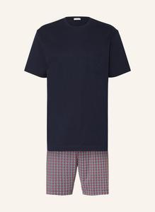 Серия коротких пижам красная плитка Mey, синий