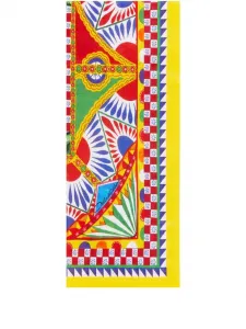 Набор из двух льняных салфеток Dolce & Gabbana, желтый