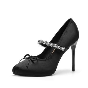 Ainer cat Slim Heel Mary Jane Shoes 10cm Women's Ainer-cat, черный