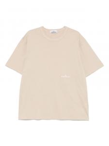 Stone Island футболка с вышитым логотипом, нейтральный