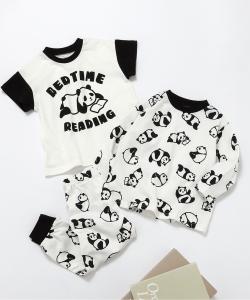 Прекрасный пижамный комплект из трех предметов: с короткими рукавами, с длинными рукавами и с длинными штанами.