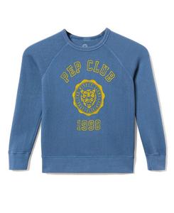 Унисекс флисовая толстовка с регланными рукавами Pep Club - для малышей и детей постарше Junk Food Clothing, синий