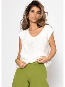 Свитер-жилет SASSYCLASSY, белый