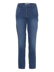 Джинсы PZMELINA свободного кроя из средне-синего денима Pulz