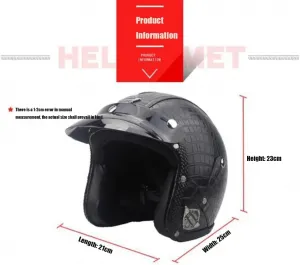 Винтажный мужской полуоткрытый мотоциклетный шлем Urban Jet, винтажный открытый мотоциклетный шлем, одобренный ECE, в стиле ретро qloijnv, E