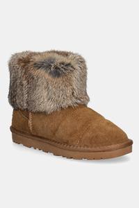 Детские угги из замши Patrizia Pepe, коричневый