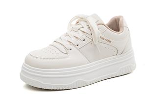 Низкие женские кроссовки для скейтбординга цвета экрю PAUL FRANK, Ecru