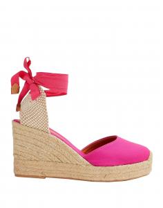 Эспадрильи Organic Cotton Essential Wedge Espadrilles 8 By Yoox, фуксия