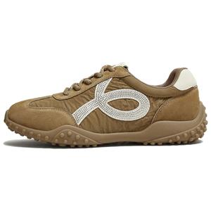 Дышащие низкие повседневные туфли для женщин TATA, Apricot/White