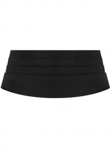 Шелковый пояс со складками DOLCE & GABBANA, черный