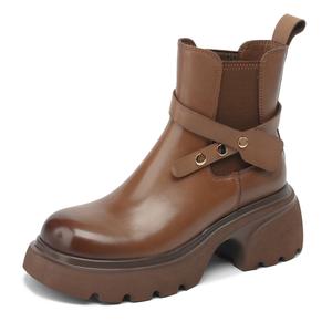 D:FUSE SCANDINAVIA Ботинки Челси женские коричневые