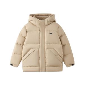 Детская пуховая куртка New Balance, темно-бежевый/желтый
