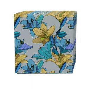 Набор салфеток из 4 шт., 100 % хлопок, 20x20 дюймов, цветочный 93