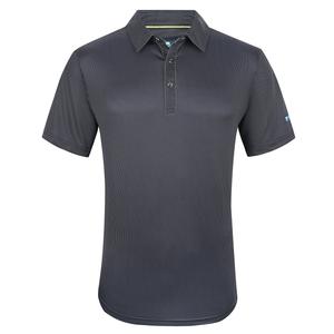 Мужская эластичная рубашка-поло для гольфа Tom Baine Performance с геометрическим принтом, черный