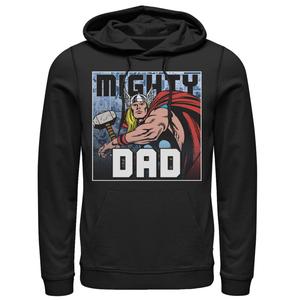 Мужская толстовка с капюшоном Mighty Dad в честь Дня отца Marvel Thor Licensed Character