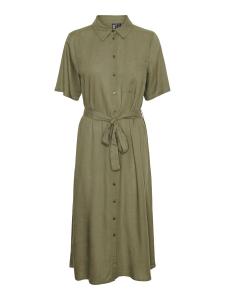 Платье-рубашка PIECES PIA, цвет Olive/Dark green