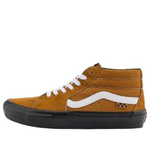 Кроссовки skate grosso pig suede 'brown black white' Vans, желтый