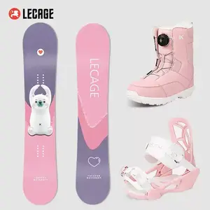 Детский сноуборд LECAIGE All-Mountain, набор Heart Bear с экипировкой, 120 см