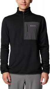 Columbia mens Hike Half Zip II, Black