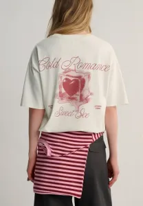 Футболка с коротким рукавом и принтом Pull&Bear, White