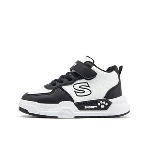 Детские кроссовки для скейтбординга с противоскользящим эффектом, дышащие, легкие, амортизирующие, с высоким берцем SNOOPY, белый/зеленый/черный