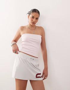 Топ-бандо COLLUSION из джерси в рубчик нежно-розового цвета